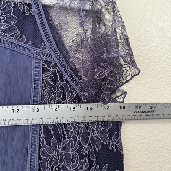 Sundance Dress Womens Size Medium Lace Purple Lined Shift - Picture 5 of 8